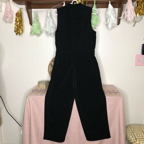 Forever 21 Womens Sleeveless Wide Leg One Piece Jumpsuit Black Small - Picture 1 of 6